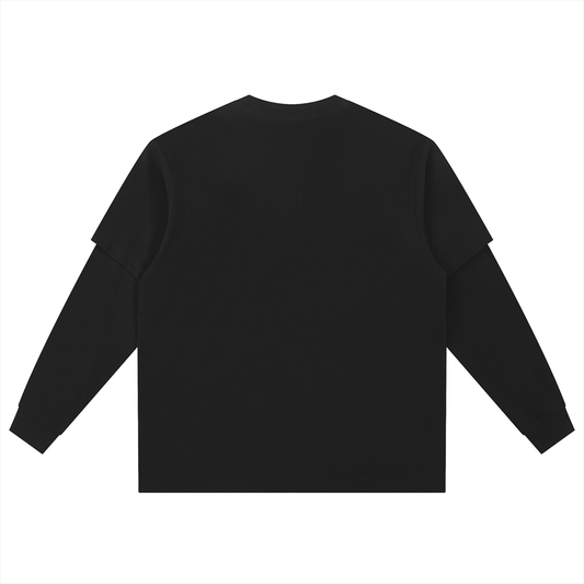 "425! VSLZ" Layered Long Sleeve Oversized Tee