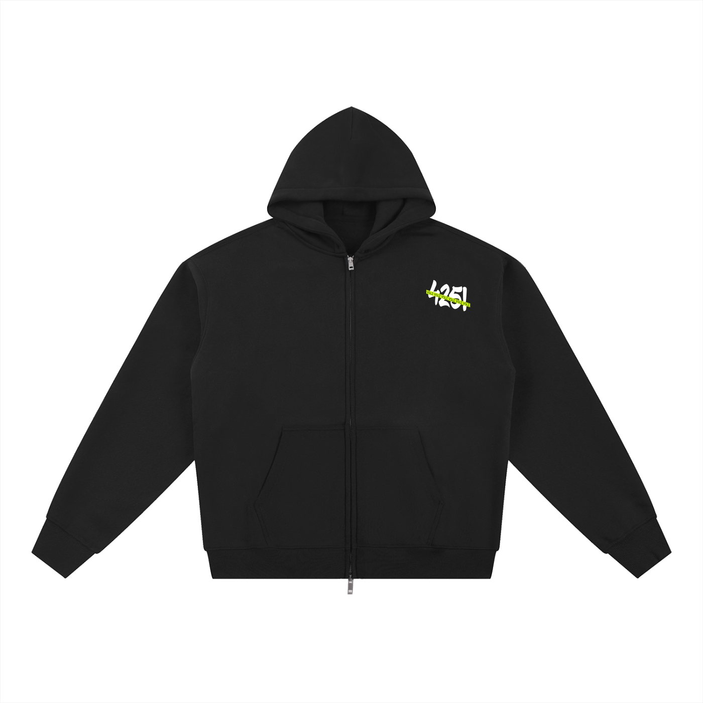 "425! VSLZ" Fleece Zip-Through Hoodie