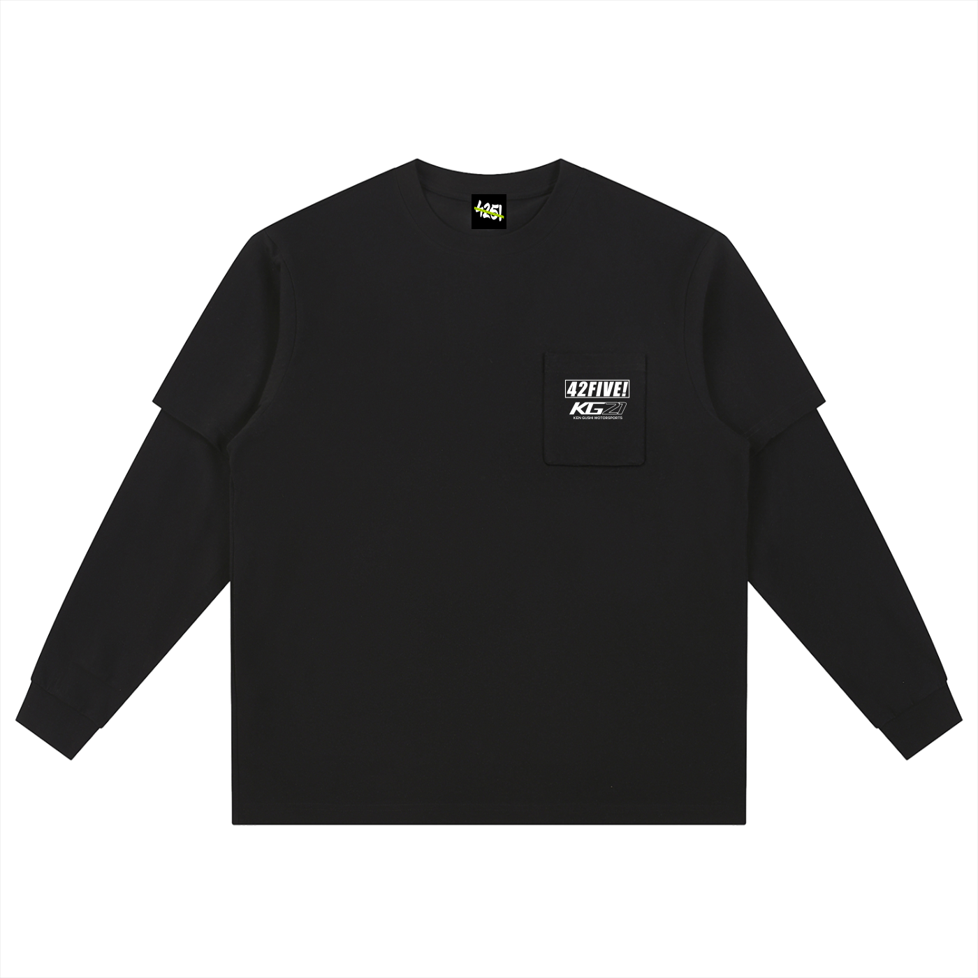 42FIVE! x K. Gushi 21 Layered Long Sleeve Oversized Tee