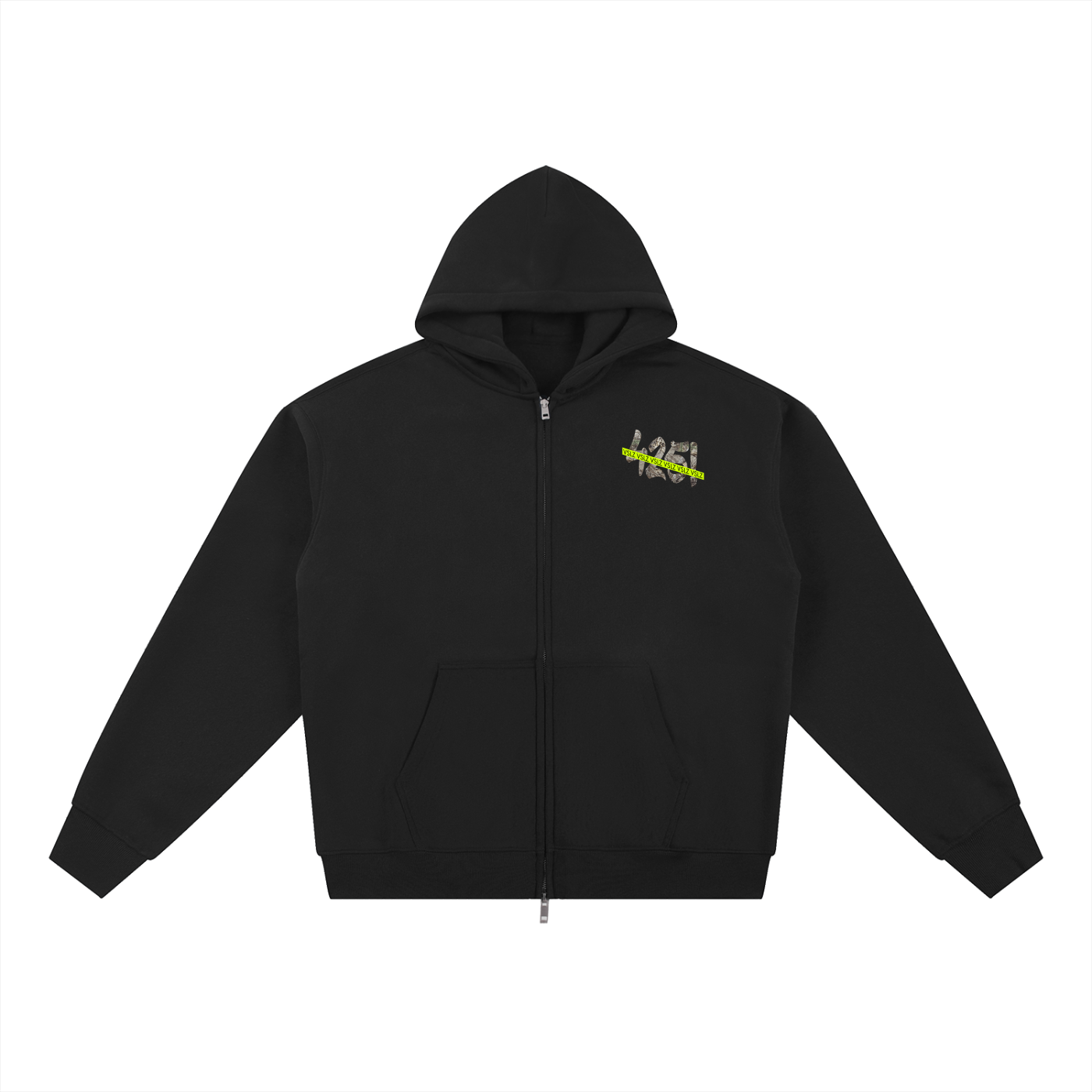 "42FIVE" x Camo Oversize Fleece Zip-Up Hoodie