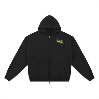 "42FIVE" x Camo Oversize Fleece Zip-Up Hoodie