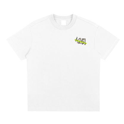 "42FIVE" CAMO Boxy Tee x White