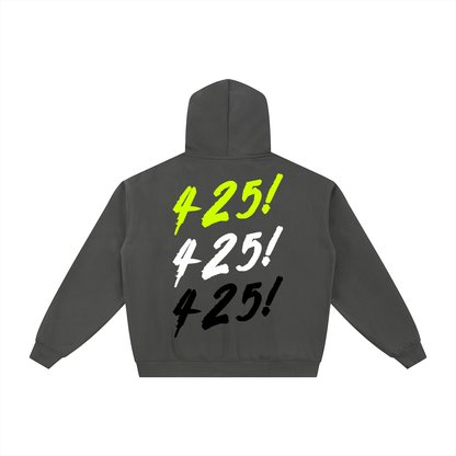 "425! VSLZ" Fleece Zip-Through Hoodie