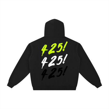 "425! VSLZ" Fleece Zip-Through Hoodie