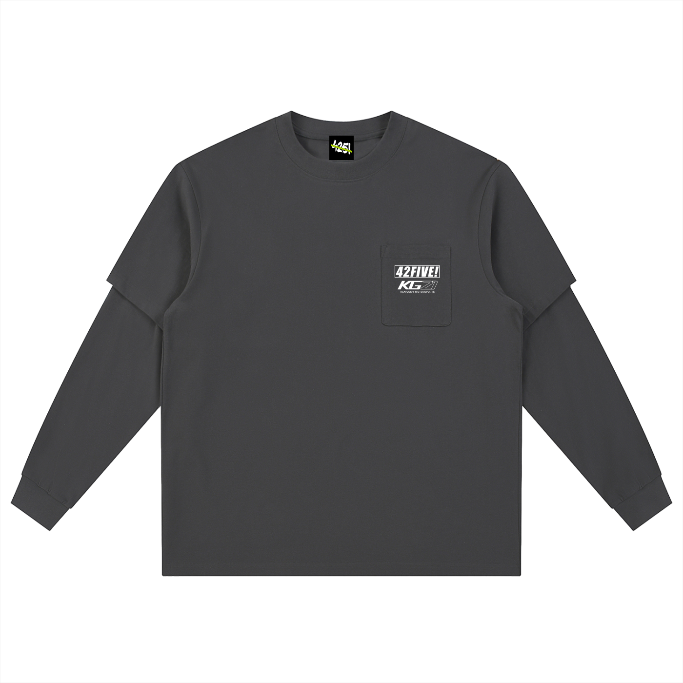 42FIVE! x K. Gushi 21 Layered Long Sleeve Oversized Tee
