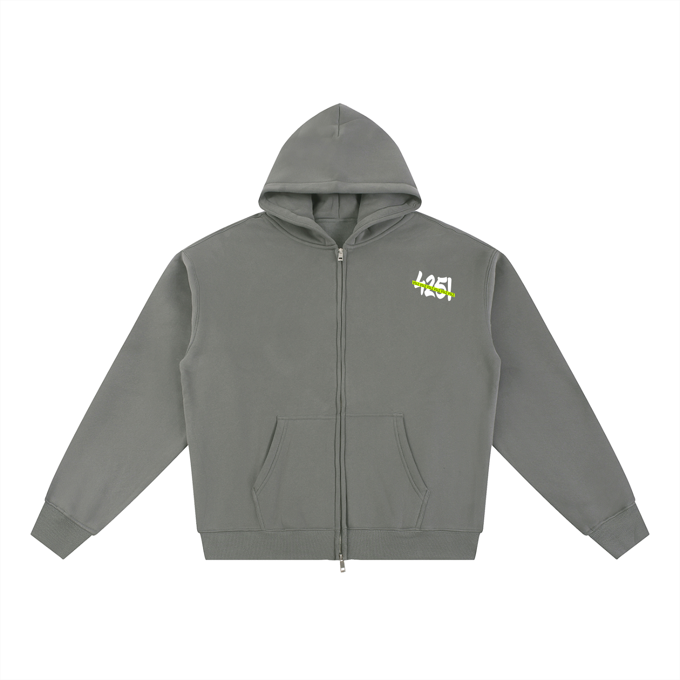 "425! VSLZ" Fleece Zip-Through Hoodie