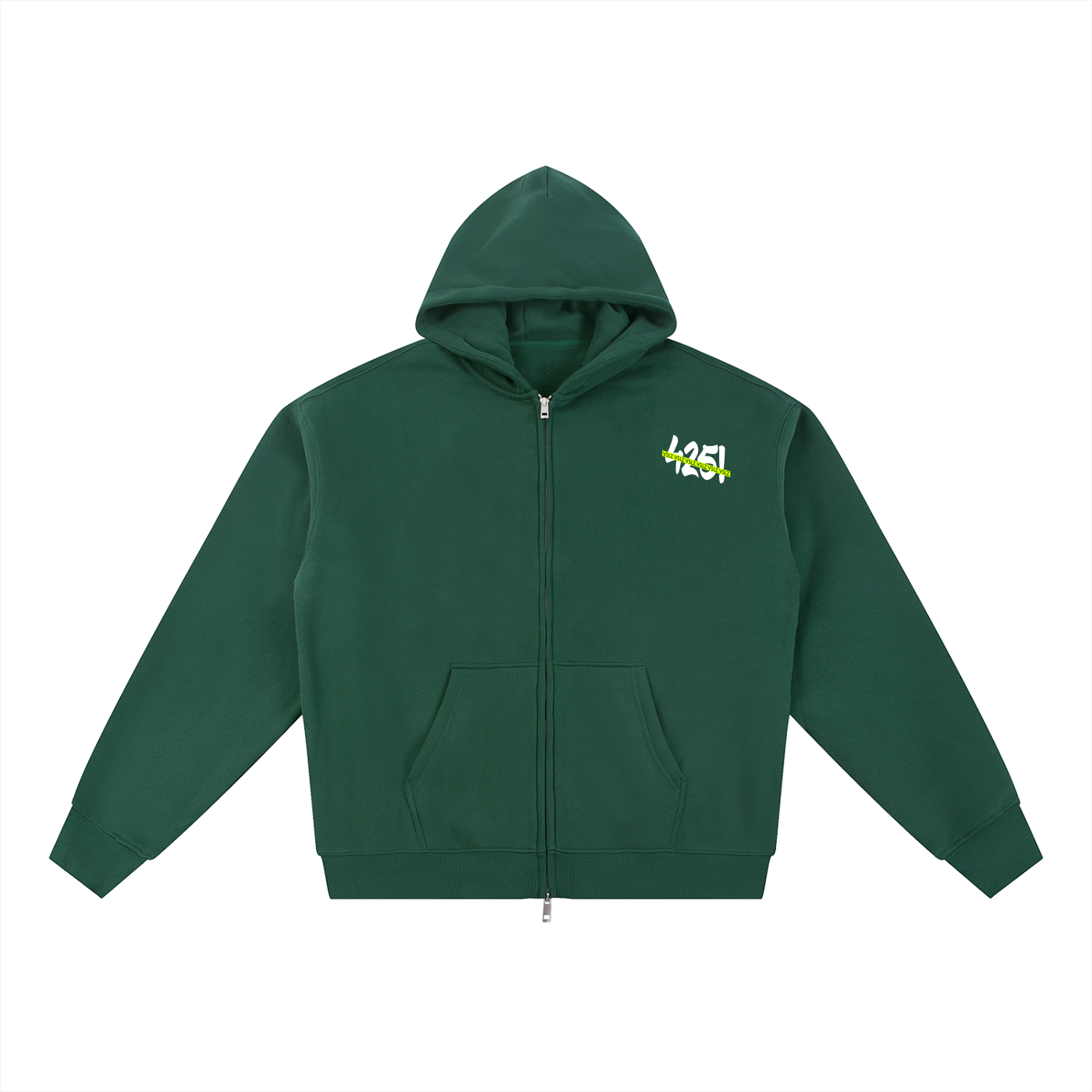 "425! VSLZ" Fleece Zip-Through Hoodie