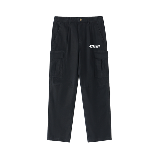 42FIVE! - Cotton Elastic-Waist Cargo Pants