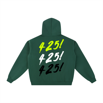 "425! VSLZ" Fleece Zip-Through Hoodie